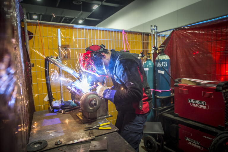 welding apprentice during a World Skills competition
